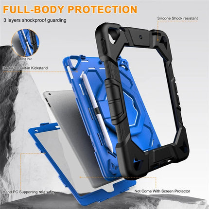 Tablet Case For iPad 10.2 (2021) / (2020) / (2019) PC + Silicone Cover with Hand Grip Kickstand