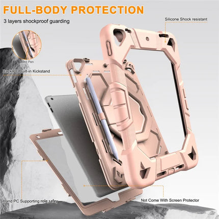 Tablet Case For iPad 10.2 (2021) / (2020) / (2019) PC + Silicone Cover with Hand Grip Kickstand