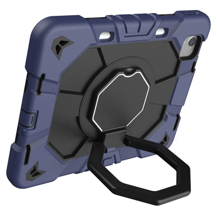 For iPad Air 11 (2024) Case with Hand Grip Kickstand PC + Silicone Tablet Cover