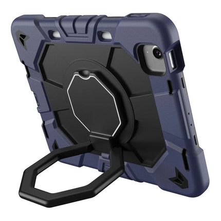 For iPad Air 11 (2024) Case with Hand Grip Kickstand PC + Silicone Tablet Cover