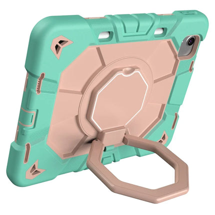For iPad Air 11 (2024) Case with Hand Grip Kickstand PC + Silicone Tablet Cover