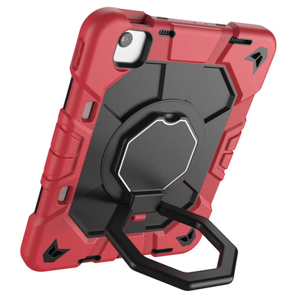 For iPad Air 11 (2024) Case with Hand Grip Kickstand PC + Silicone Tablet Cover