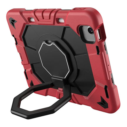 For iPad Air 11 (2024) Case with Hand Grip Kickstand PC + Silicone Tablet Cover