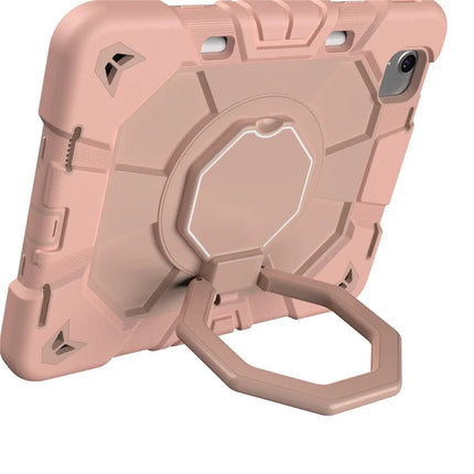 For iPad Air 11 (2024) Case with Hand Grip Kickstand PC + Silicone Tablet Cover