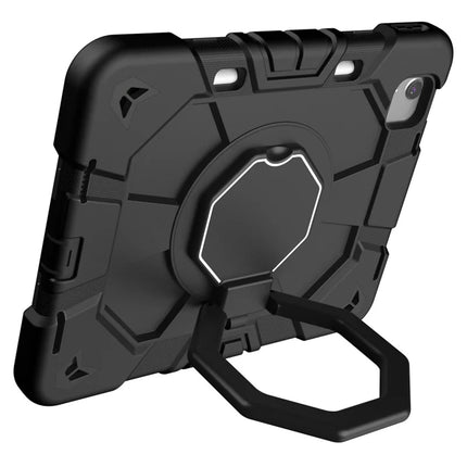 For iPad Air 11 (2024) Case with Hand Grip Kickstand PC + Silicone Tablet Cover