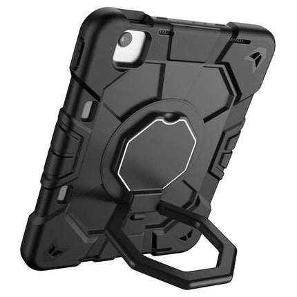 For iPad Air 11 (2024) Case with Hand Grip Kickstand PC + Silicone Tablet Cover