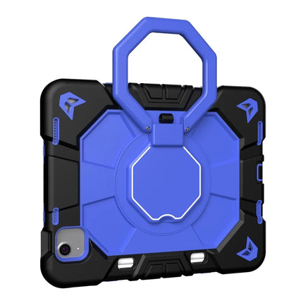For iPad Air 11 (2024) Case with Hand Grip Kickstand PC + Silicone Tablet Cover