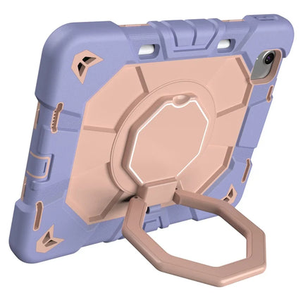 For iPad Air 11 (2024) Case with Hand Grip Kickstand PC + Silicone Tablet Cover