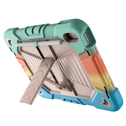 For iPad 10.9 (2022) Tablet Case with Kickstand PC + Silicone Shockproof Protective Cover