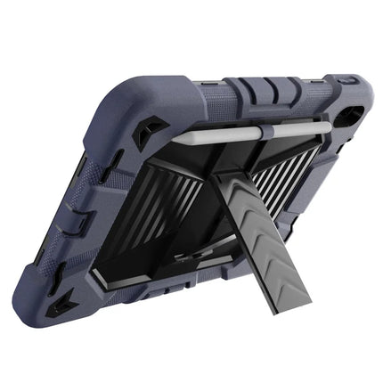 For iPad 10.9 (2022) Tablet Case with Kickstand PC + Silicone Shockproof Protective Cover