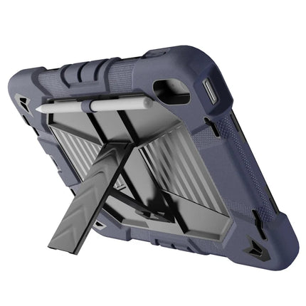 For iPad 10.9 (2022) Tablet Case with Kickstand PC + Silicone Shockproof Protective Cover