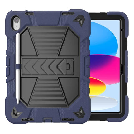 For iPad 10.9 (2022) Tablet Case with Kickstand PC + Silicone Shockproof Protective Cover