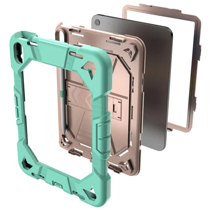 For iPad 10.9 (2022) Tablet Case with Kickstand PC + Silicone Shockproof Protective Cover