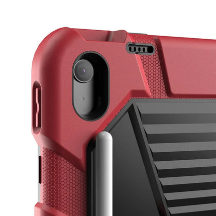 For iPad 10.9 (2022) Tablet Case with Kickstand PC + Silicone Shockproof Protective Cover