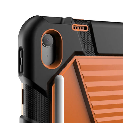 For iPad 10.9 (2022) Tablet Case with Kickstand PC + Silicone Shockproof Protective Cover