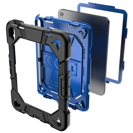 For iPad 10.9 (2022) Tablet Case with Kickstand PC + Silicone Shockproof Protective Cover