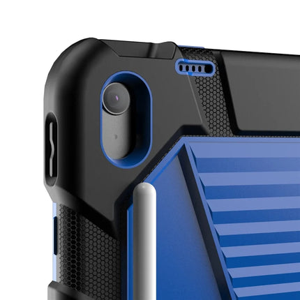 For iPad 10.9 (2022) Tablet Case with Kickstand PC + Silicone Shockproof Protective Cover