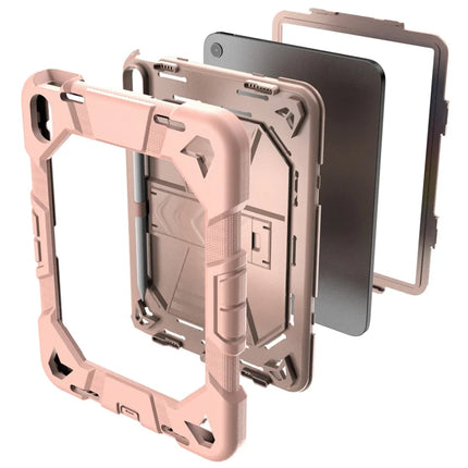 For iPad 10.9 (2022) Tablet Case with Kickstand PC + Silicone Shockproof Protective Cover