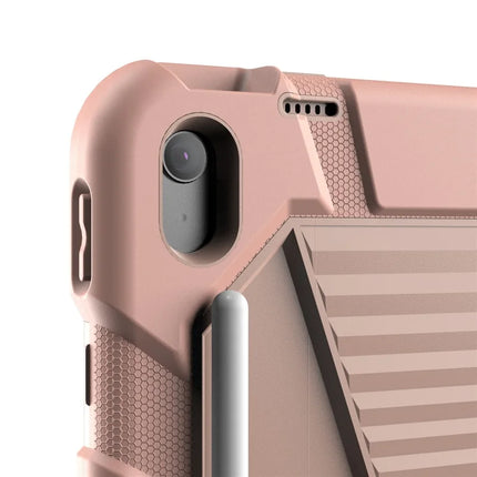 For iPad 10.9 (2022) Tablet Case with Kickstand PC + Silicone Shockproof Protective Cover