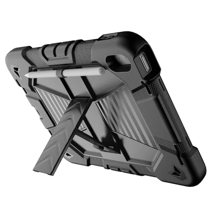 For iPad 10.9 (2022) Tablet Case with Kickstand PC + Silicone Shockproof Protective Cover