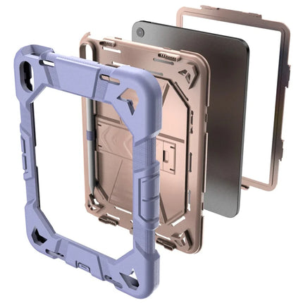 For iPad 10.9 (2022) Tablet Case with Kickstand PC + Silicone Shockproof Protective Cover
