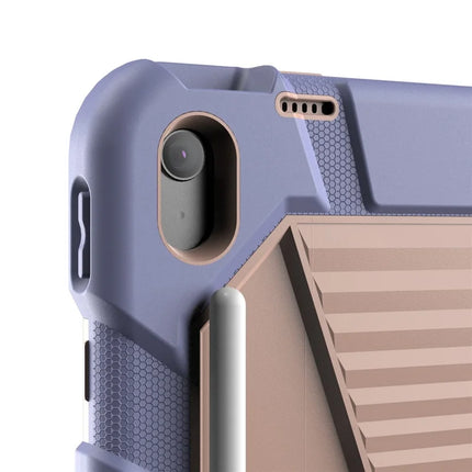 For iPad 10.9 (2022) Tablet Case with Kickstand PC + Silicone Shockproof Protective Cover