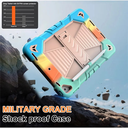 Tablet Case with Kickstand For iPad 10.2 (2021) / (2020) / (2019) PC + Silicone Shockproof Protective Cover