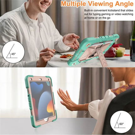 Tablet Case with Kickstand For iPad 10.2 (2021) / (2020) / (2019) PC + Silicone Shockproof Protective Cover