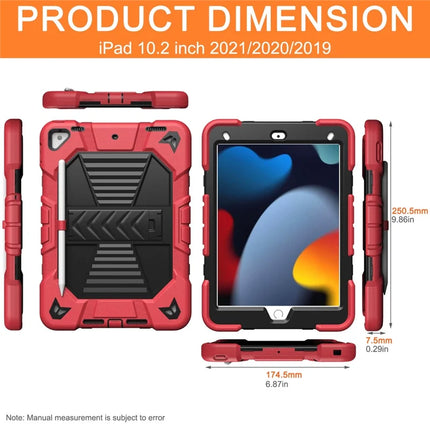 Tablet Case with Kickstand For iPad 10.2 (2021) / (2020) / (2019) PC + Silicone Shockproof Protective Cover
