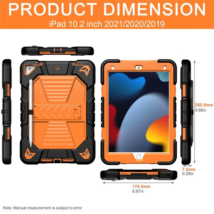 Tablet Case with Kickstand For iPad 10.2 (2021) / (2020) / (2019) PC + Silicone Shockproof Protective Cover