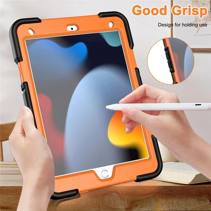 Tablet Case with Kickstand For iPad 10.2 (2021) / (2020) / (2019) PC + Silicone Shockproof Protective Cover