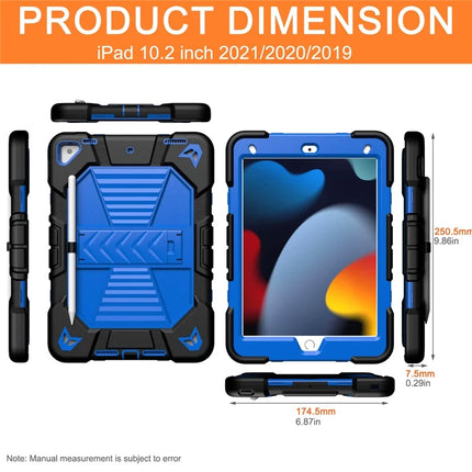 Tablet Case with Kickstand For iPad 10.2 (2021) / (2020) / (2019) PC + Silicone Shockproof Protective Cover
