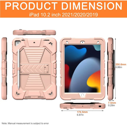 Tablet Case with Kickstand For iPad 10.2 (2021) / (2020) / (2019) PC + Silicone Shockproof Protective Cover