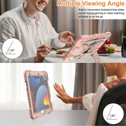Tablet Case with Kickstand For iPad 10.2 (2021) / (2020) / (2019) PC + Silicone Shockproof Protective Cover