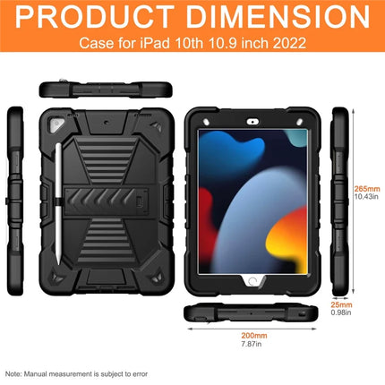 Tablet Case with Kickstand For iPad 10.2 (2021) / (2020) / (2019) PC + Silicone Shockproof Protective Cover