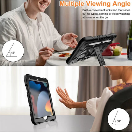 Tablet Case with Kickstand For iPad 10.2 (2021) / (2020) / (2019) PC + Silicone Shockproof Protective Cover