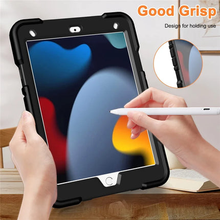 Tablet Case with Kickstand For iPad 10.2 (2021) / (2020) / (2019) PC + Silicone Shockproof Protective Cover