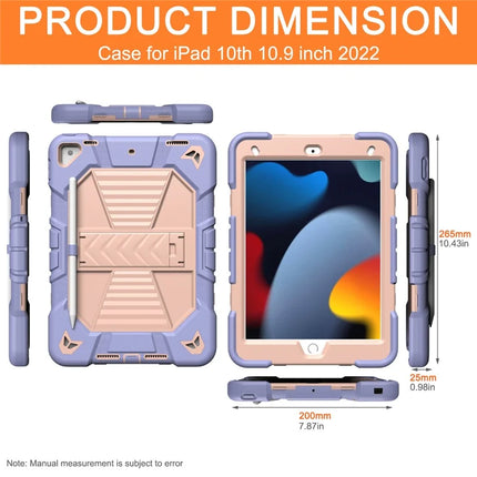 Tablet Case with Kickstand For iPad 10.2 (2021) / (2020) / (2019) PC + Silicone Shockproof Protective Cover