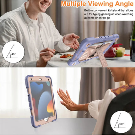 Tablet Case with Kickstand For iPad 10.2 (2021) / (2020) / (2019) PC + Silicone Shockproof Protective Cover