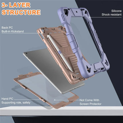 Tablet Case with Kickstand For iPad 10.2 (2021) / (2020) / (2019) PC + Silicone Shockproof Protective Cover