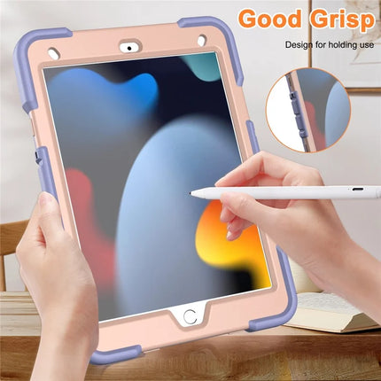 Tablet Case with Kickstand For iPad 10.2 (2021) / (2020) / (2019) PC + Silicone Shockproof Protective Cover