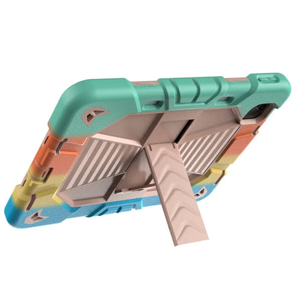 For iPad Air 11 (2024) Tablet Case with Kickstand PC + Silicone Shockproof Protective Cover
