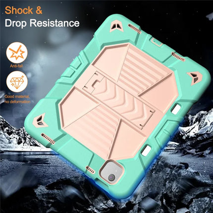 For iPad Air 11 (2024) Tablet Case with Kickstand PC + Silicone Shockproof Protective Cover