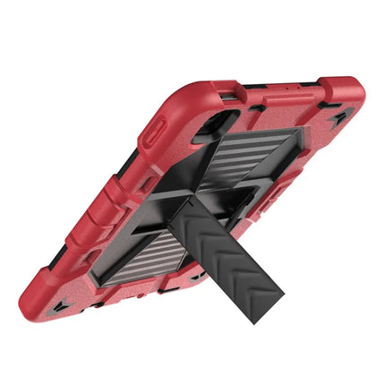 For iPad Air 11 (2024) Tablet Case with Kickstand PC + Silicone Shockproof Protective Cover