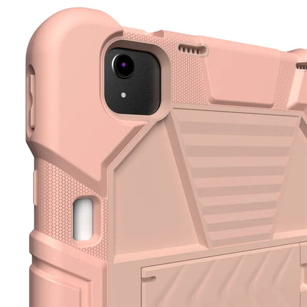 For iPad Air 11 (2024) Tablet Case with Kickstand PC + Silicone Shockproof Protective Cover