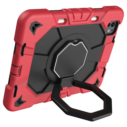 For iPad Pro 11 (2024) Case with Hand Grip Kickstand PC + Silicone Tablet Cover