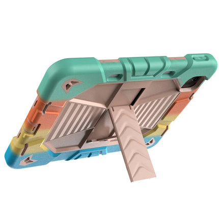 For iPad Pro 11 (2024) Tablet Case with Kickstand PC + Silicone Shockproof Protective Cover