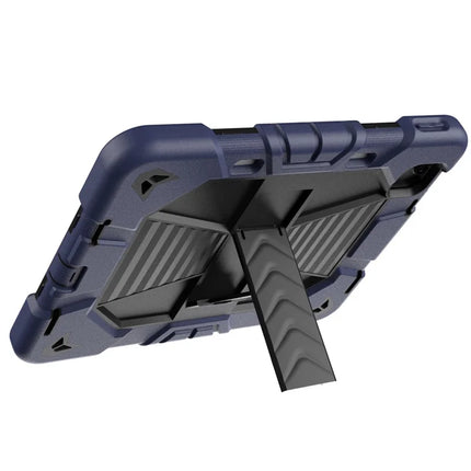 For iPad Pro 11 (2024) Tablet Case with Kickstand PC + Silicone Shockproof Protective Cover