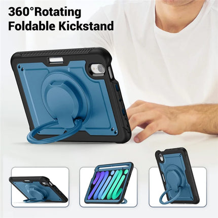 For iPad mini (2024)  /  (2021) Case Rotating Kickstand PC + TPU Shockproof Tablet Cover