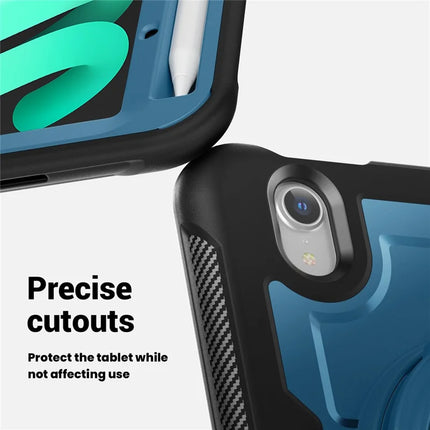For iPad mini (2024)  /  (2021) Case Rotating Kickstand PC + TPU Shockproof Tablet Cover